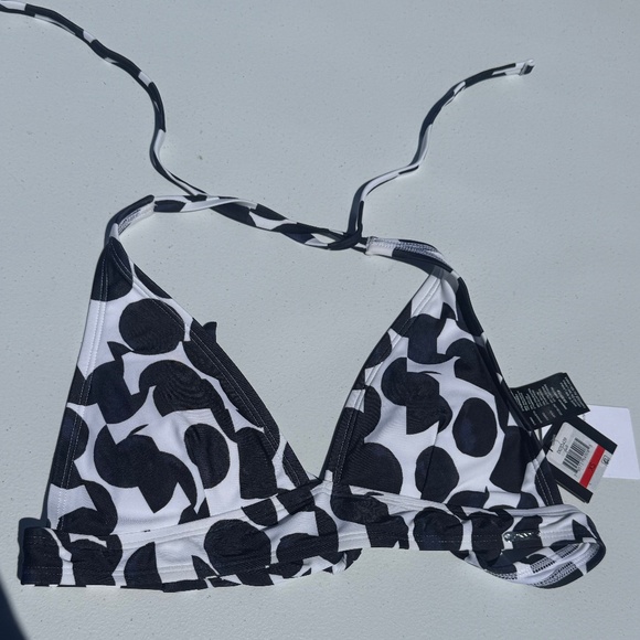Dkny Printed Triangle Halter Bikini Top Women's Swimsuit SIZE XS NWT - Picture 1 of 6